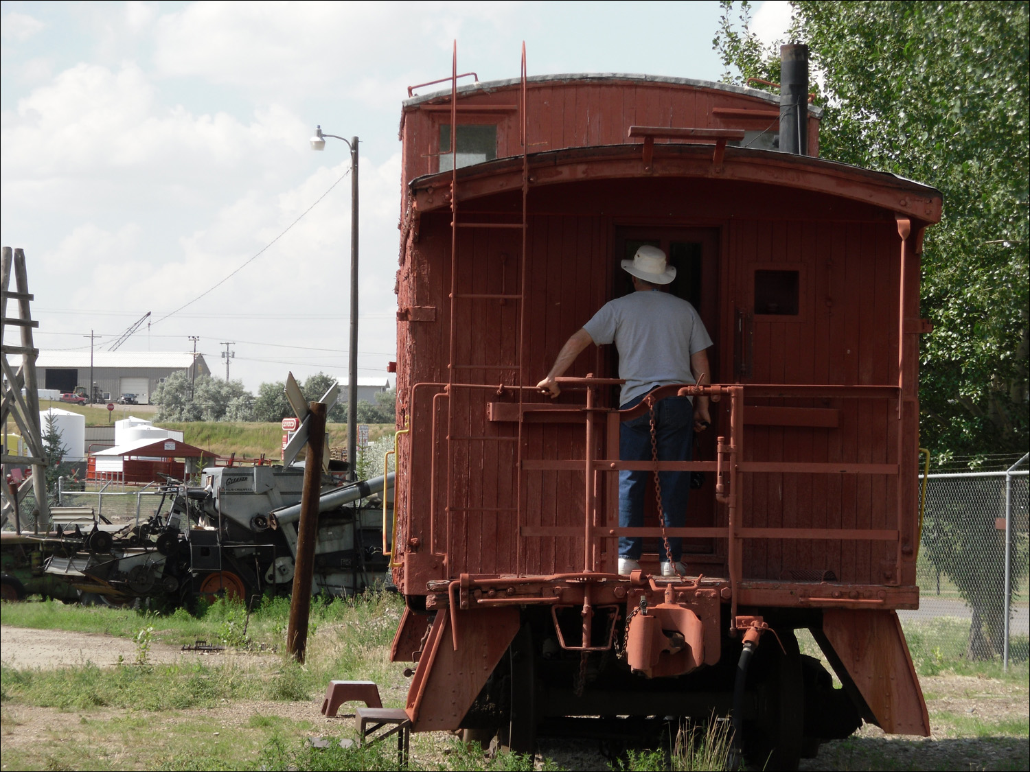 Fort Benton, MT Agriculture Museum-caboose